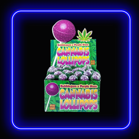 CBD Lollipops Bubblegum & Purple Haze